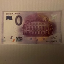 BILLET TOURISTIQUE 0 EURO ZÉRO EURO OPÉRA GARNIER 2016