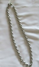 Collier chaîne Homme acier maille grain de café 10 mm 55 cm