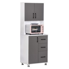 HOMCOM buffet 60x40x160cm Gris