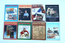 Lot de 8 Magazines Antique Toy World Revue Collection Jouets Anciens année 1989