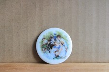 44 mm,  Cabochon en porcelaine de Limoges - Le déjeuner des canotiers Renoir