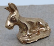 rare FEVE METAL DORE OR 3D ANIMAL DOMESTIQUE ANON ANE