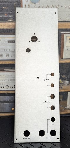 Tonearm trim panel from