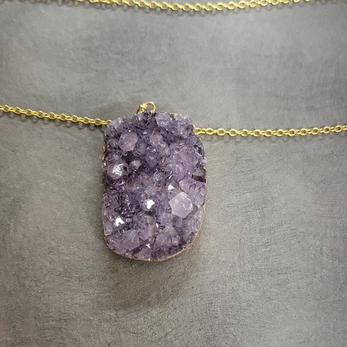 Collier pendentif améthyste