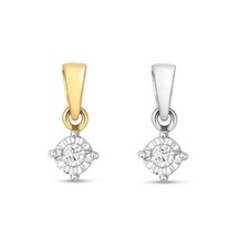 Pendentif Femme Or Blanc/Jaune