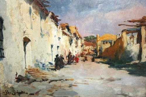 Belle peinture sur - , panneau