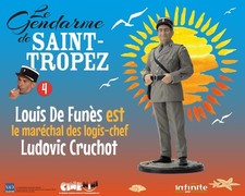 Gendarme de Saint-Tropez #4 Louis De Funes est Ludovic Cruchot Infinite Statue