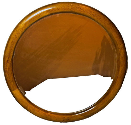 Miroir cadre bois rond - en,