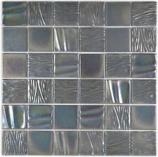 Carrelage Mosaïque Noir Brillant Mur Cuisine Salle De Bain Douche 14-0003_F