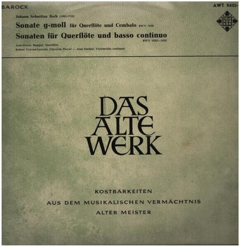 Bach sonate pour flûte - sonate,