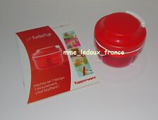Tupperware Turbo Tup Rouge comme NEUF et Livret 80 Recettes "Le Turbo Tup" NEUF
