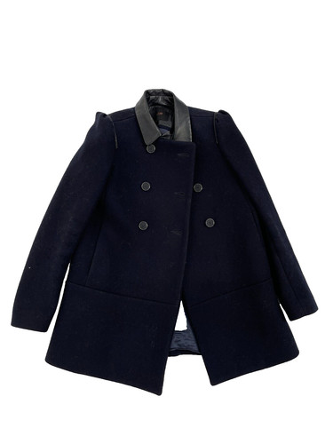 Manteau maje navy wool - maje, womens