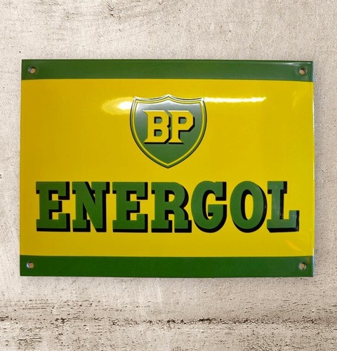 Plaque émaillée energol - bp,
