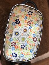 Plat Ceramique Fleuri Four