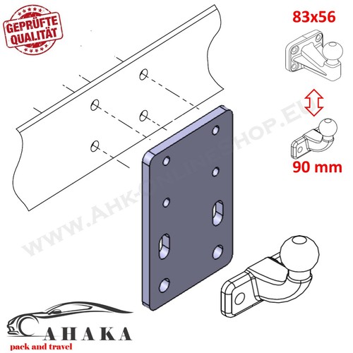 Plaque adaptation rehausse - plaque,