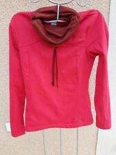 Pull polaire rouge pour femme