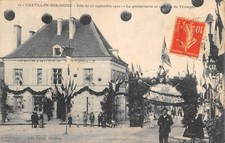 CPA 36 CHATILLON SUR INDRE / FETE DU 25 SEPTEMBRE 1910 / LA GENDARMERIE ET SON A