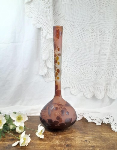Très grand vase - , gallé