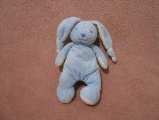 Doudou peluche lapin bleu