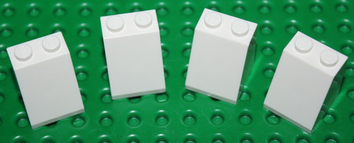 Lego white slope brick ref - lego,