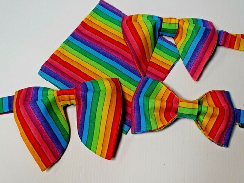 Handmade pride bow tie - handmade,