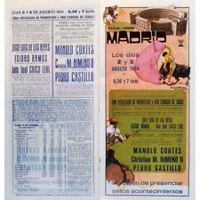 Nimeno II Affiche CORRIDA MADRID Luis LEAL Pedro CASTILLO Toros de RUCHENA 1984