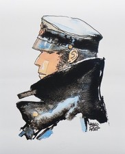 Hugo PRATT : Corto Maltese de profil, ESTAMPE Originale signée , 500ex