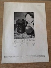 Publicité de 1934 Parfum Suma flagrance Japon COTY / Chauffe bain BAYARD - 2612