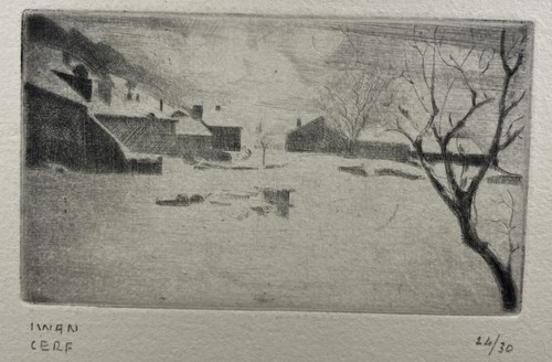 Ywan cerf gravure - cerf,