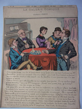 La Galerie Comique de Gustave Frison n°22 : " Notaire et liqueur " fin XIXe