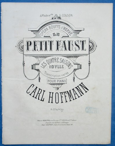 Hervé petit faust partition - petit,