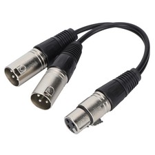 XLR Female To Dual XLR Male