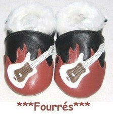 Chaussons en cuir souple