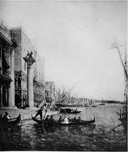 Venise gondole quai des - au,
