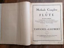 Méthode complète de flûte en huit parties, Taffanel & Gaubert, 1ère édition 1923