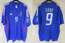 Maillot Équipe de FRANCE Adidas World Cup 2002 CISSÉ n°9 shirt vintage XXL
