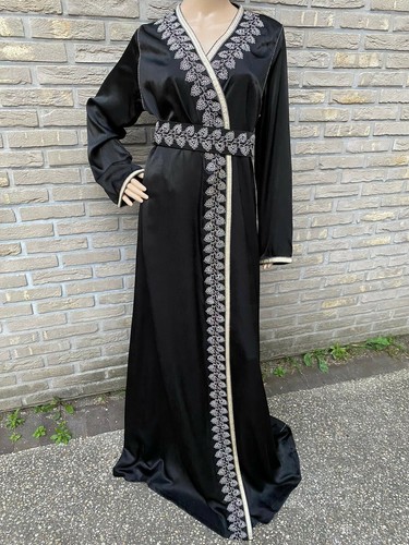 Sublime caftan noir - caftan, et
