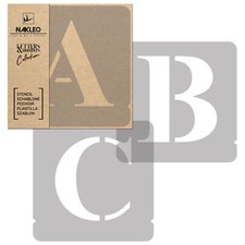 Pochoirs Lettres et Chiffres / 100mm / Times Roman Majuscule / Alphabet Nombres