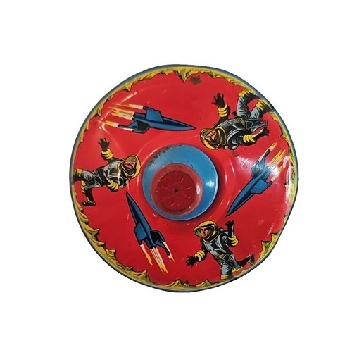 Vintage tin rocket spaceman - vintage,