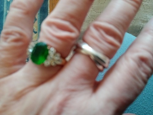 Superbe bague émeraude vert - bague,