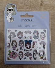 Stickers djeco neuf visages - neuf,