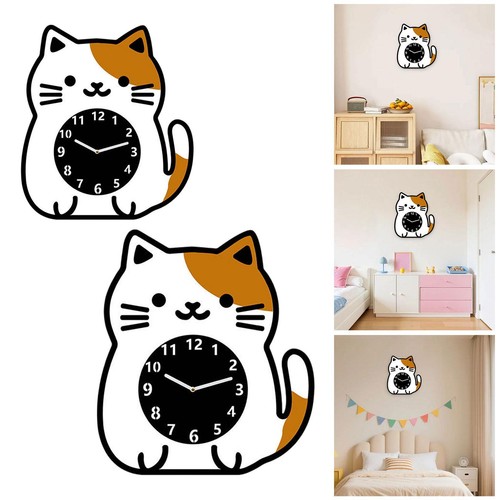 Horloge murale chat - ,, chiffres