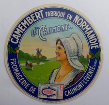 Etiquette ancienne camembert