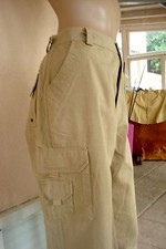 PANTALON HOMME BEIGE BAGGY HABILLE DE MARQUE MOTOR ONE A PINCES TL 42  NEUF