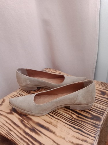 Ballerines cuir texto taupe - cuir,,