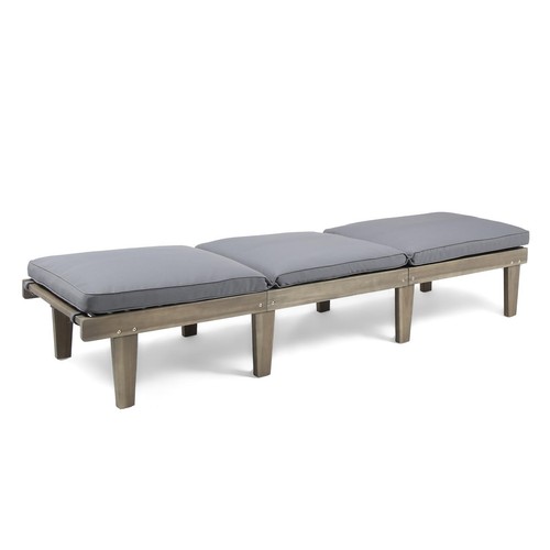 Wood chaise lounge cushion - w/,