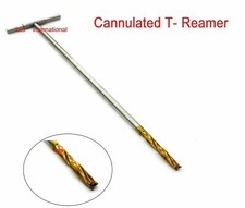 Instruments chirurgicaux vétérinaires orthopédiques cannulés T-Alésoir pointe...
