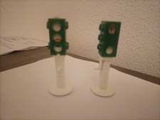 Playmobil 2 feux tricolores, route signalisation , vintage 