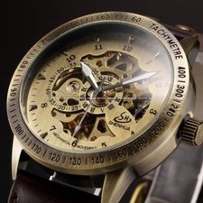 Montre squelette mécanique - montre,