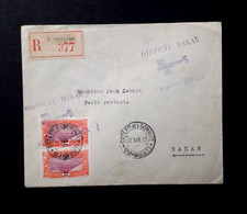 POSTE AERIENNE 1932 COTE des SOMALIS 1ER SERVICE DJIBOUTI à DAKAR N°119 ARRIVEE.
